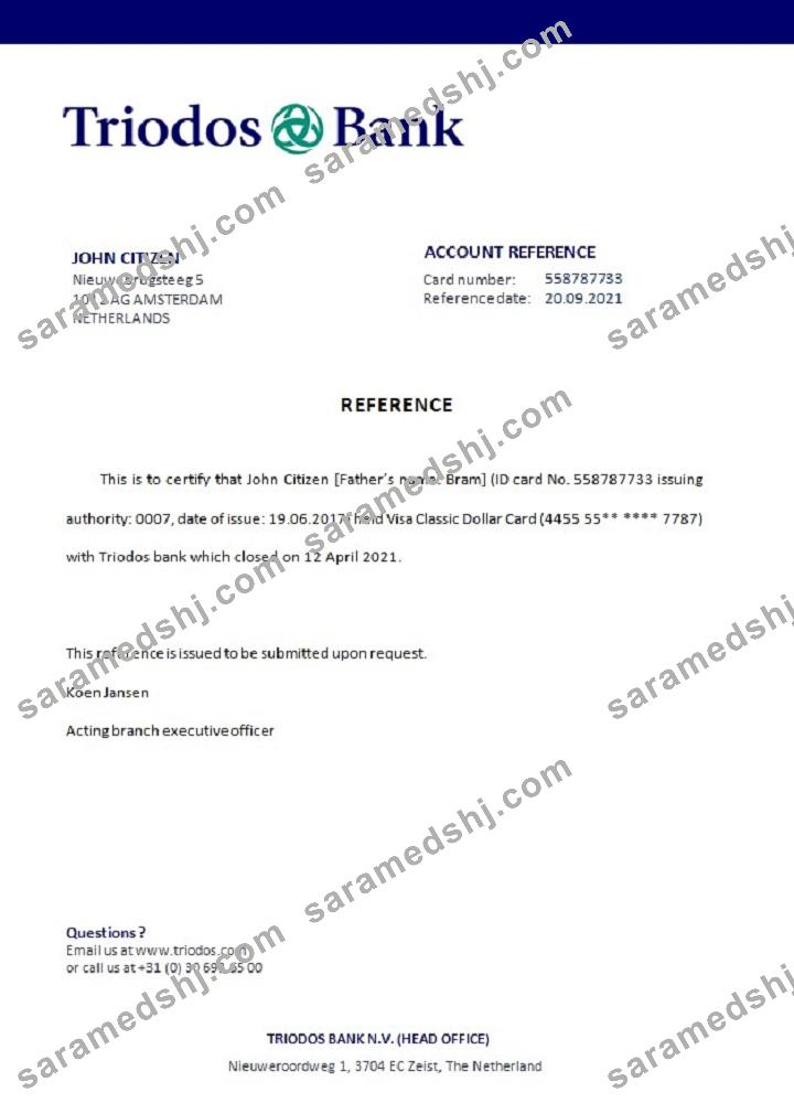 Netherlands_Triodos bank_closure reference